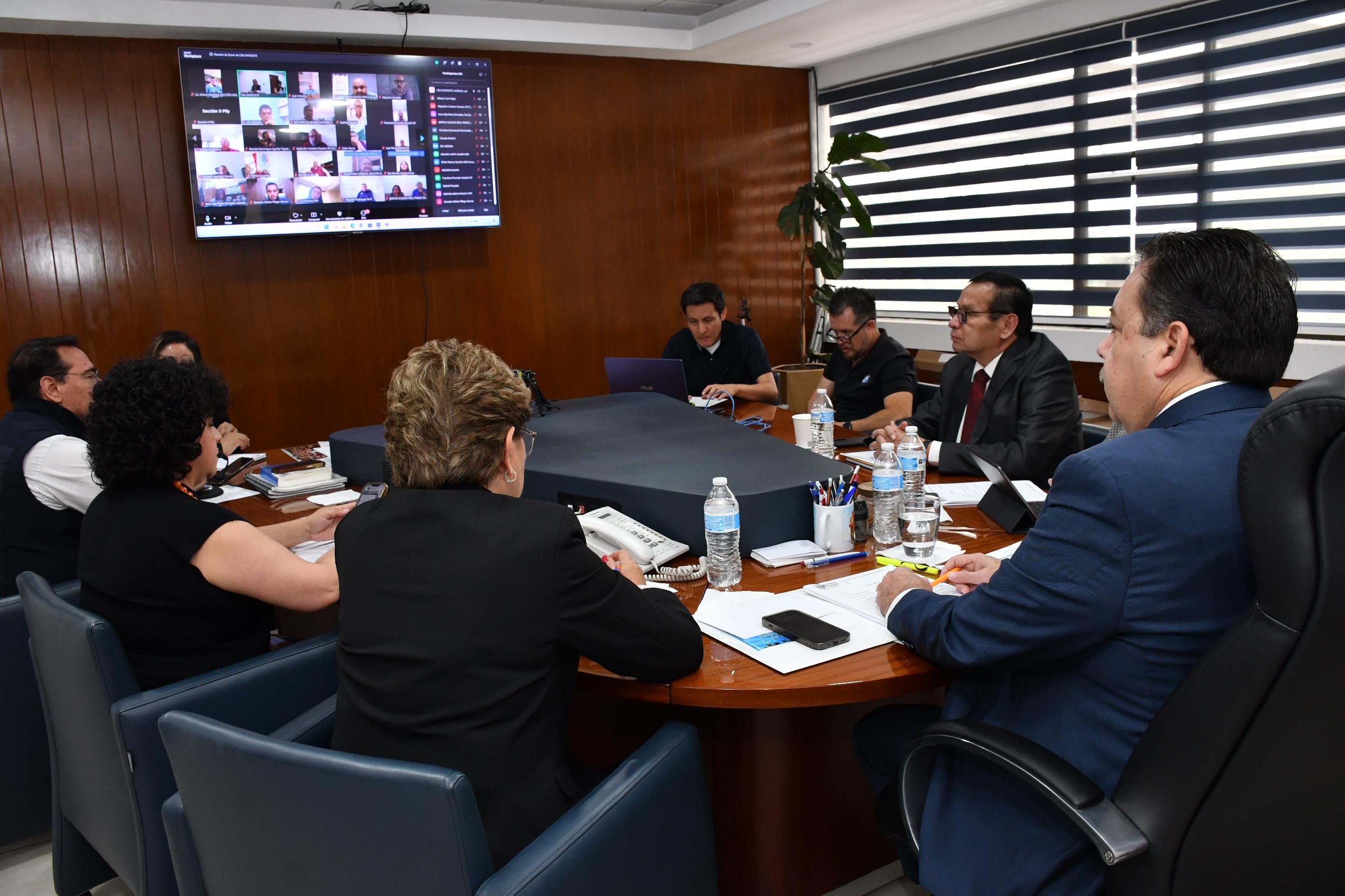 Reunión a distancia con los 49 Secretarios Generales Seccionales